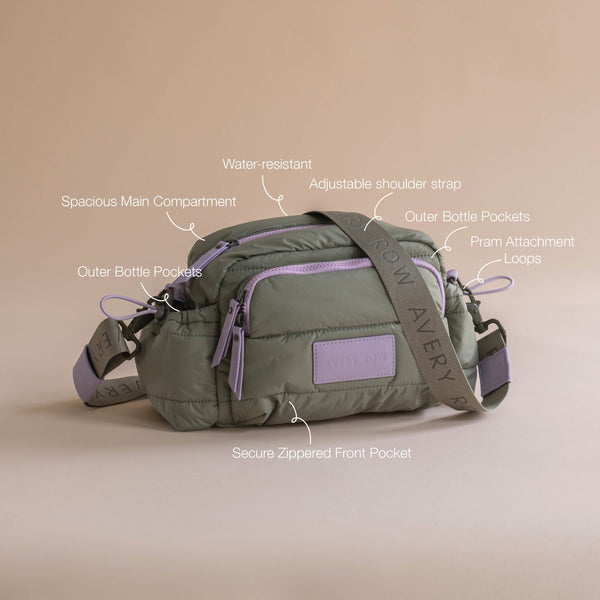 Pram Organiser Cross-Body Bag (Olive)
