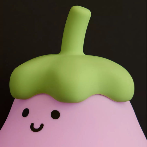 Eggplant Silicone LED Nightlight Lamp