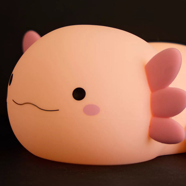 Axolotl Pink Silicone LED Nightlight Lamp