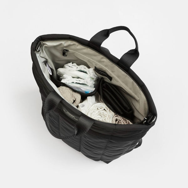 RAE Eco Changing Backpack with Changing Mat (Black)