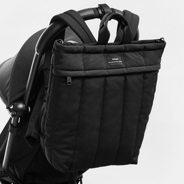 RAE Eco Changing Backpack with Changing Mat (Black)