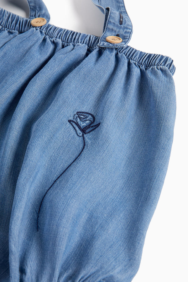 Regina Lyocell Jumpsuit Romper (Lazuli)