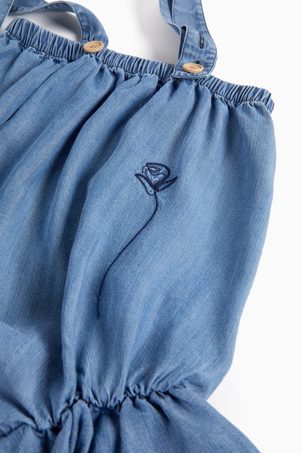 Regina Lyocell Jumpsuit Romper (Lazuli)