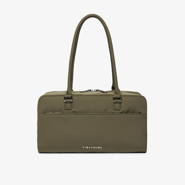 Riley Compact East-West Changing Bag (Olive Woven)