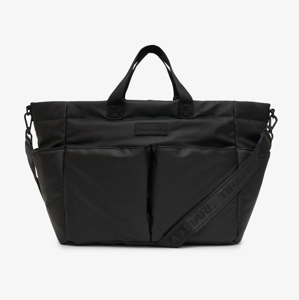 T+M Pocket Changing Bag Tote (Matte Black)