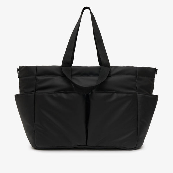 T+M Pocket Changing Bag Tote (Matte Black)