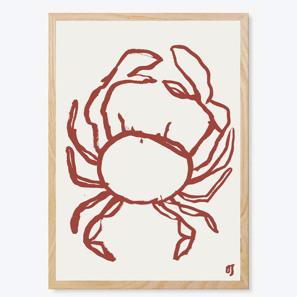 The Red Crab Art Print