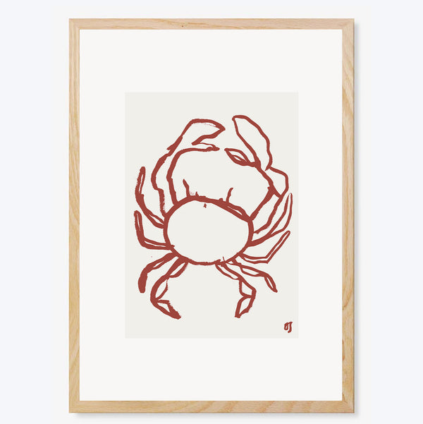 The Red Crab Art Print