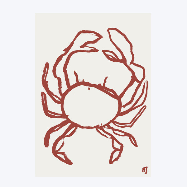 The Red Crab Art Print