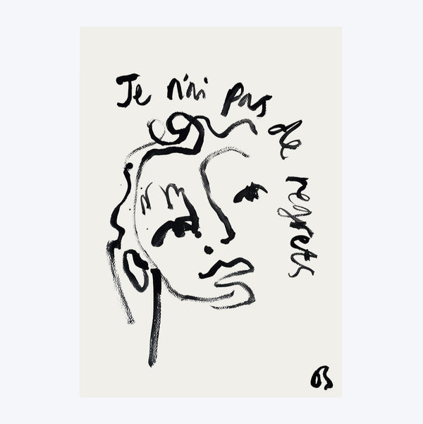Je N'ai Pas De Regrets Art Print