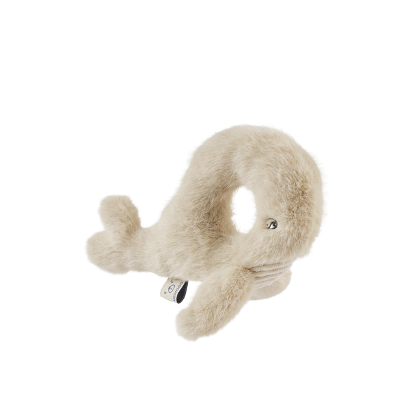 Romain Whale Shaped Soft Toy Rattle (Mist)