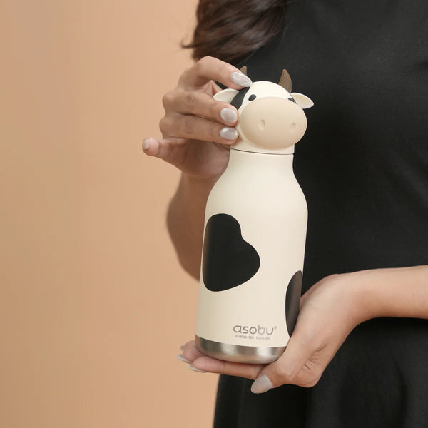 Cow Bestie Insulated Screw Top Water Bottle 470ml