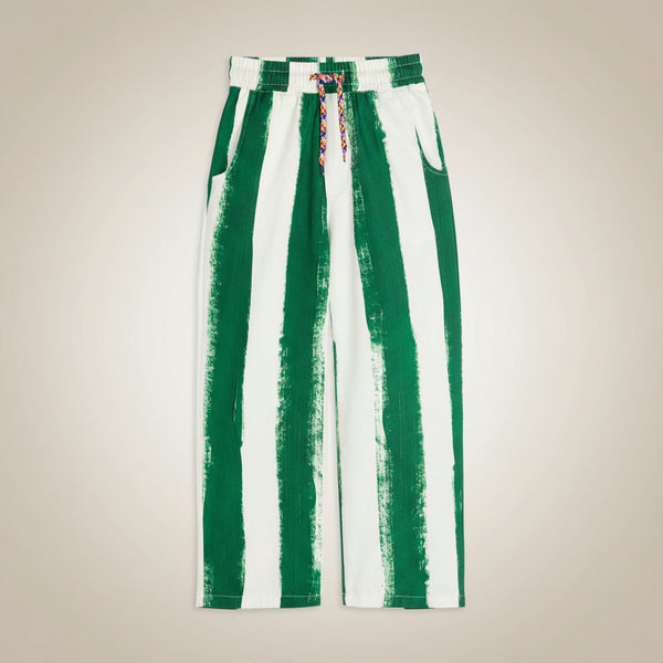 Serafim Striped Woven Trousers (Blaze)