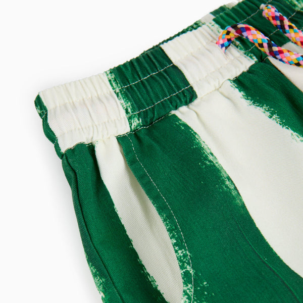 Serafim Striped Woven Trousers (Blaze)