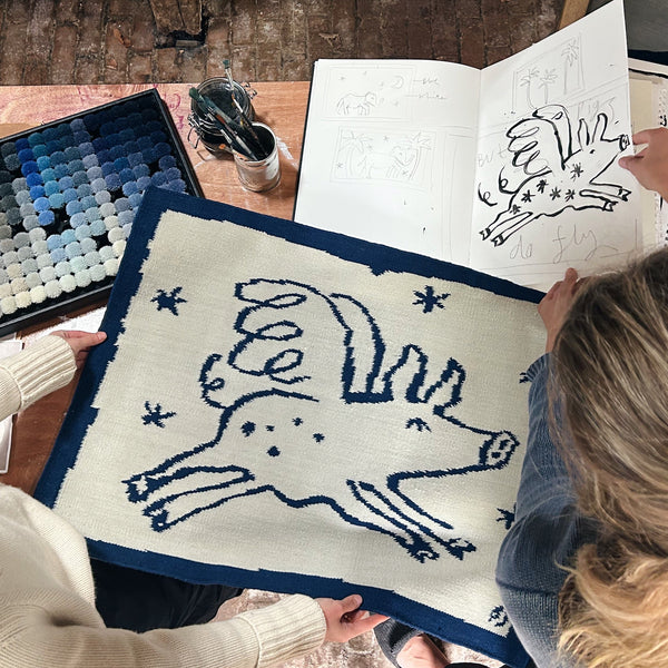 The Pig Hand Woven Wall Art