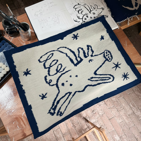 The Pig Hand Woven Wall Art