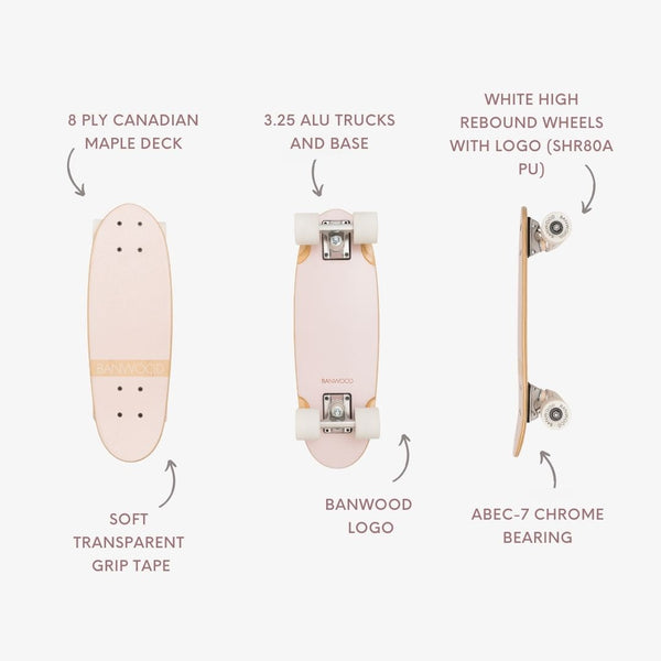Banwood Kids Skateboard (Pink)