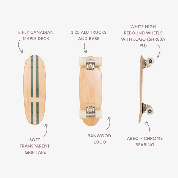Banwood Kids Skateboard (Green)