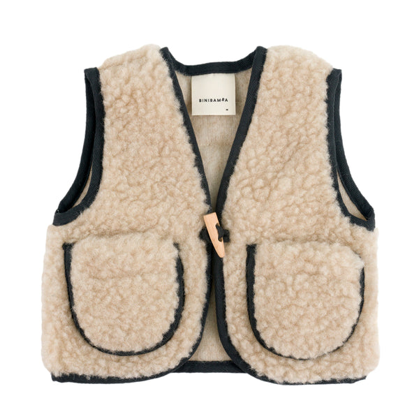 ORGANIC ZOO X BINI Merino Wool Vest (Peanut)