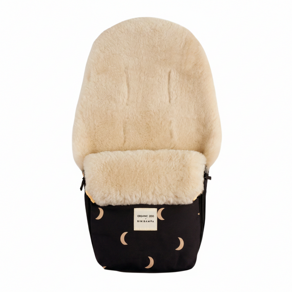 ORGANIC ZOO X BINI Midnight Moon Merino Sheepskin Mini Puff