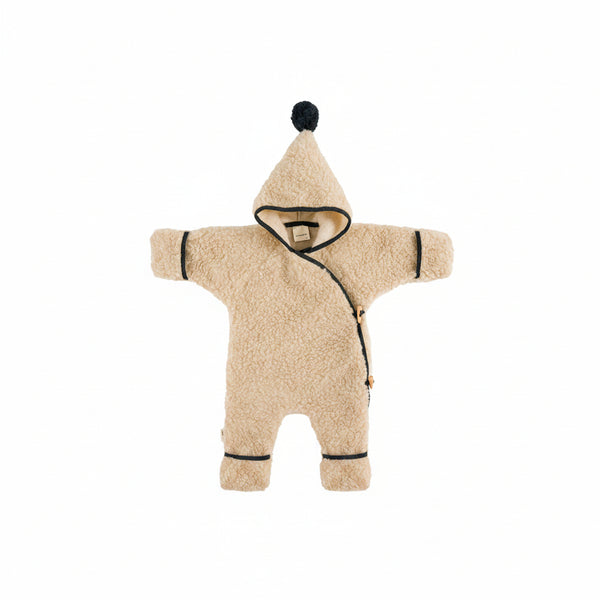 ORGANIC ZOO X BINI Merino Wool Snugglesuit (Peanut)