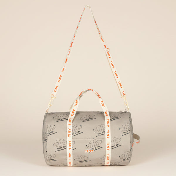 Tiny & Tiny Dog Print Duffle Bag (Dark Vanilla)