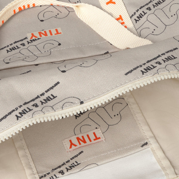 Tiny & Tiny Dog Print Duffle Bag (Dark Vanilla)