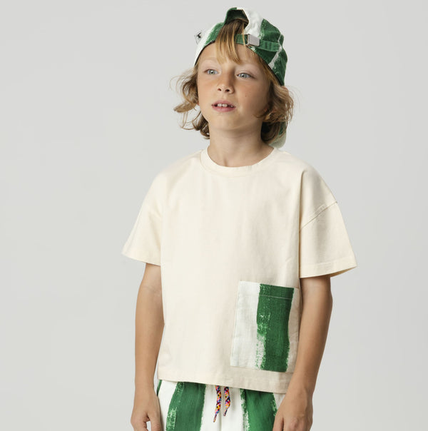 Inácio Green Stripes Cotton Cap (Blaze)