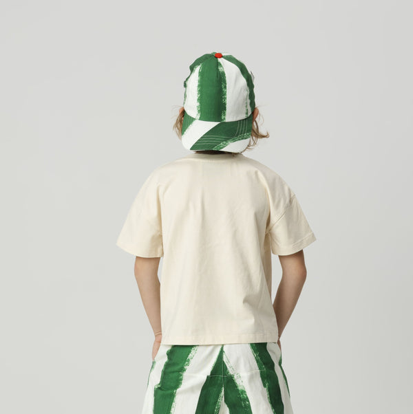 Gisela Cotton Contrast Pocket T-Shirt (Blaze)