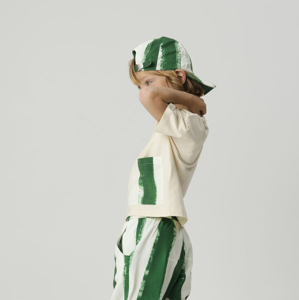 Inácio Green Stripes Cotton Cap (Blaze)