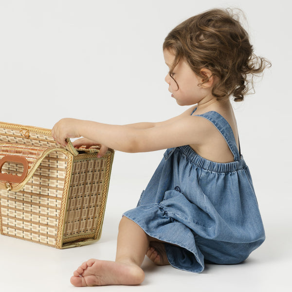 Regina Lyocell Jumpsuit Romper (Lazuli)