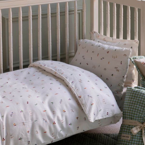 Organic Cotton Cotbed Bedding Set (Little Farm)