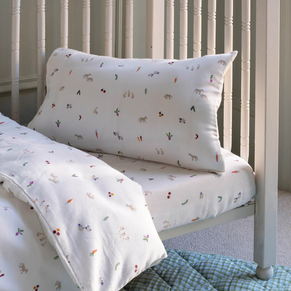 Organic Cotbed Fitted Sheet (Little Farm)
