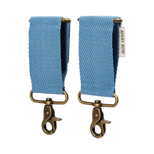 Cotton Pram Stroller Clips for Changing Bags (Denim Blue)