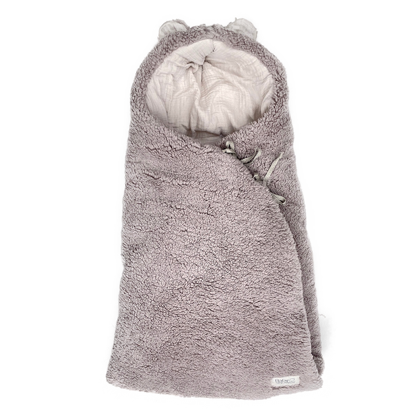 Teddy Bear Mouton Fleece Nest with Harness Openings (Mocha)