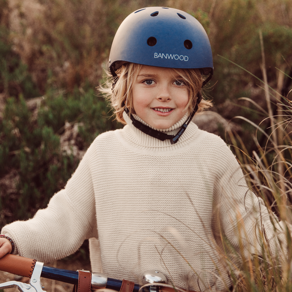 Banwood Classic Bike Helmet (Matte Navy Blue)