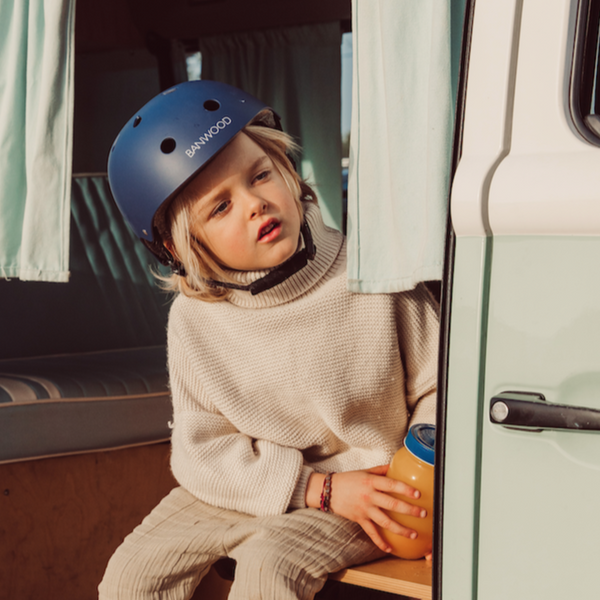 Banwood Classic Bike Helmet (Matte Navy Blue)