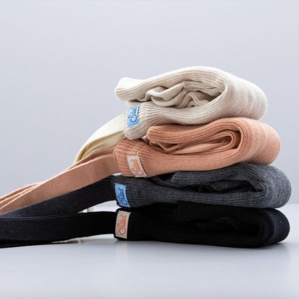 Silly Silas Footless Unisex Rib Tights with Braces (Cream)