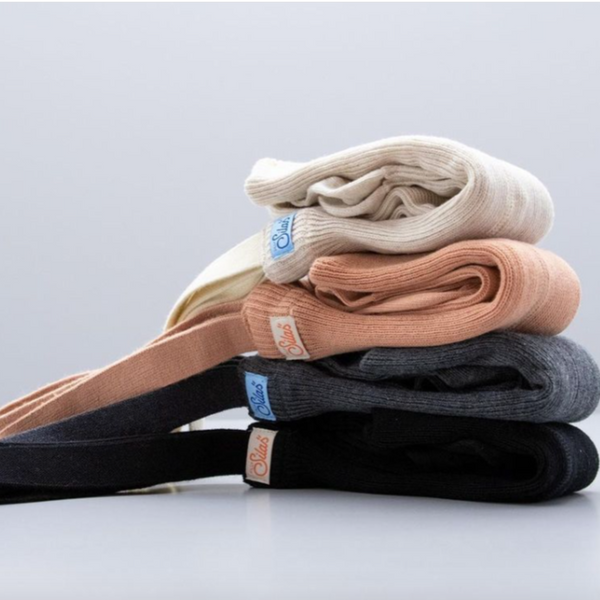 Silly Silas Unisex Rib Tights with Braces (Dark Grey)