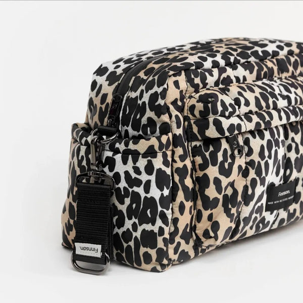 Freya Eco Oversized Stroller Organiser with Stroller Clips (Leopard)