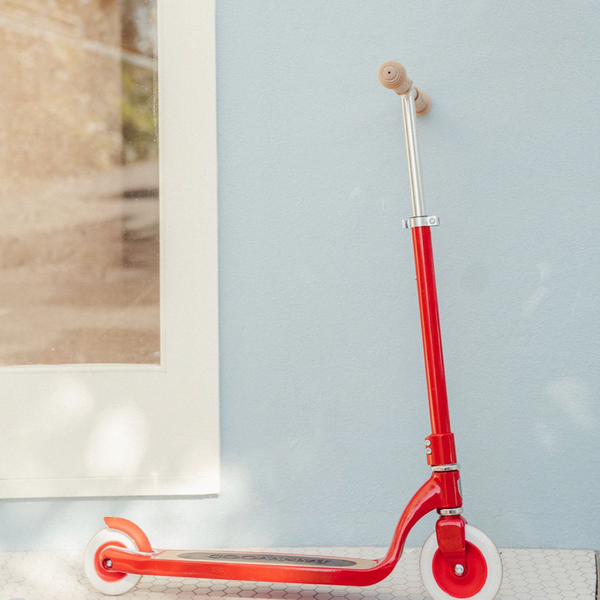 Banwood Kids Maxi Scooter with Basket (Red)