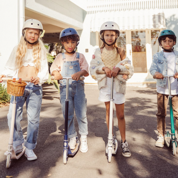 Banwood Kids Maxi Scooter with Basket (Cream)