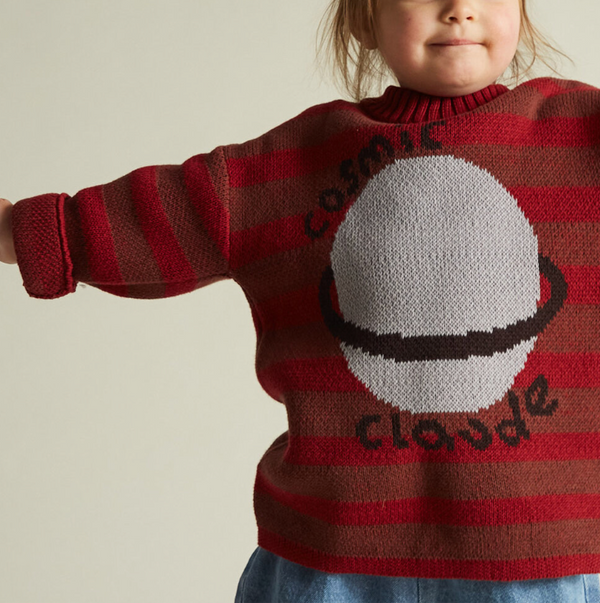 Saturn Maroon Knit Sweater