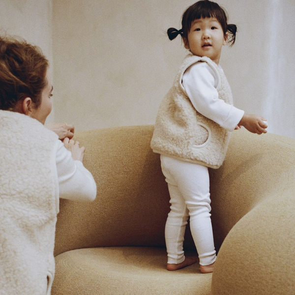 MAMA Clara 100% Wool Vest (Latte)