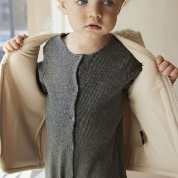 Clara 100% Wool Vest with Lining (Latte)