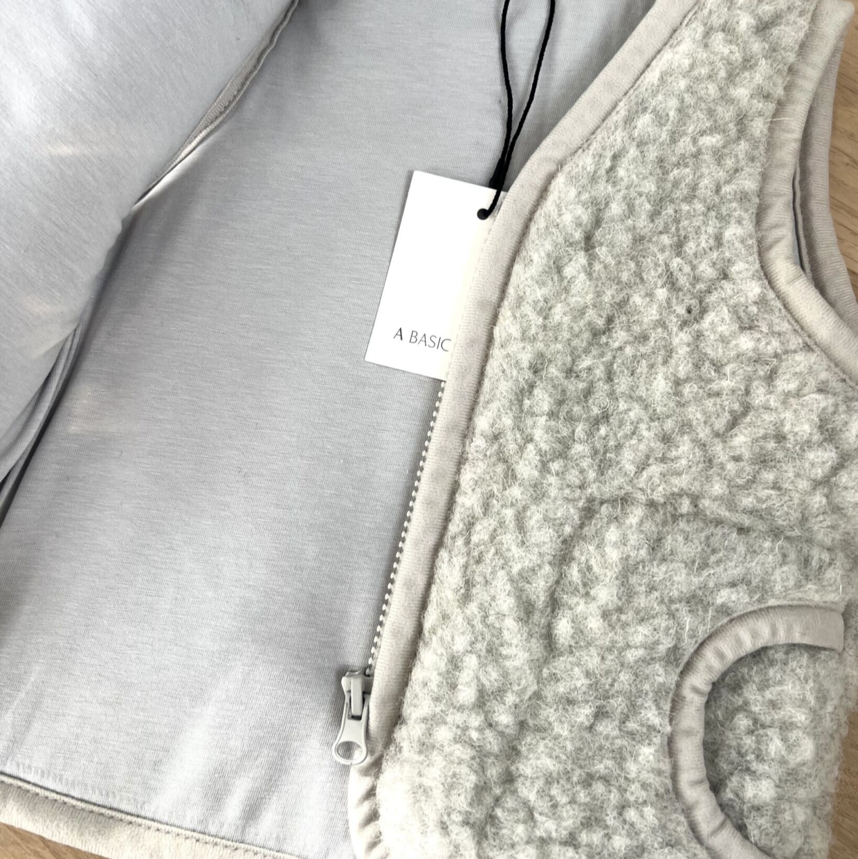 Womens 100% Pure Wool Vest Gilet (Grey) - A Basic Brand