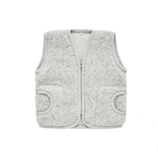 MAMA Clara 100% Wool Vest (Grey)