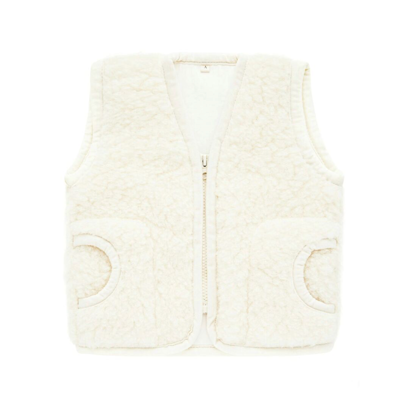 heyon poodle gilet / milk 【公式通販】