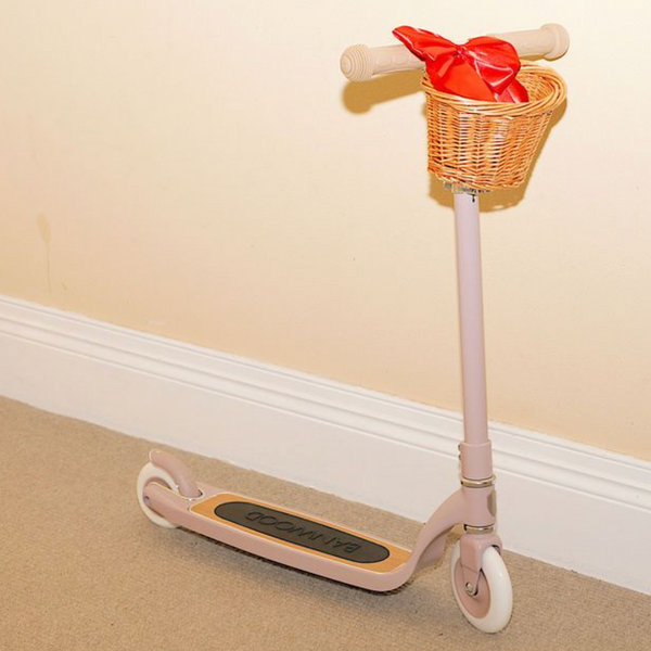 Banwood Kids Maxi Scooter with Basket (Pink)