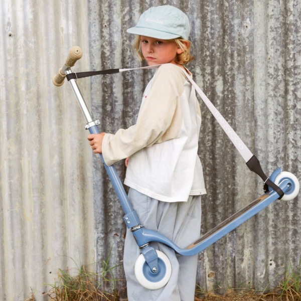 Banwood Kids Maxi Scooter with Basket (Blue)